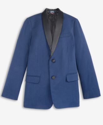 Big Boys Stretch Sharkskin Shawl Collar Sportscoat