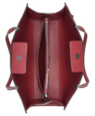 Verne Signature Embossed Tote Bag with Charm