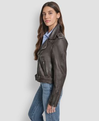 ジャケット・アウター DKNY archive leather jacket 楽天市場】DKNY ダナ キャラン ニューヨーク フェイクレザー