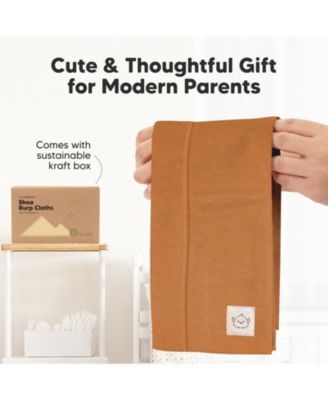 Kids 6pk Shea Baby Burp Cloths for Baby Boys and Girls, Burping Cloths for Babies, Newborn