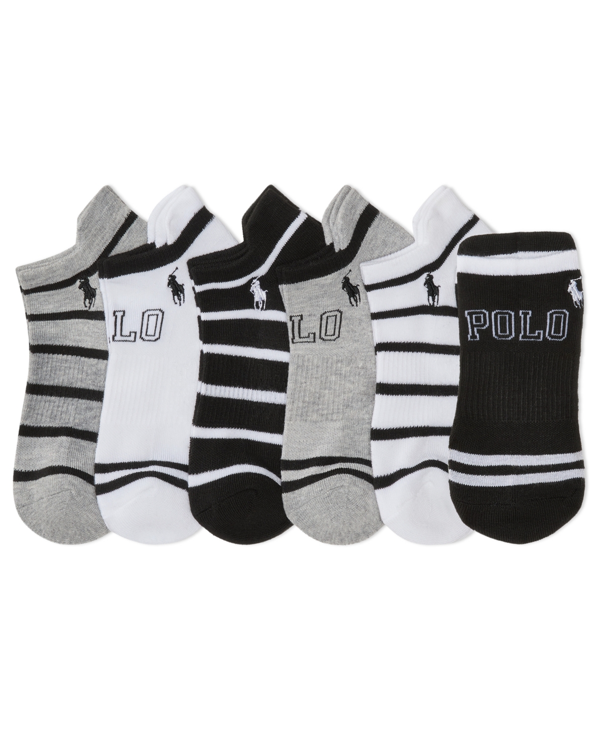 Polo Ralph Lauren Women's Striped Socks Set, 6-Piece