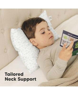 2pk Toddler Pillow, Soft Organic Cotton Toddler Pillows for Sleeping, 13X18 Kids Pillow