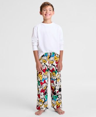 Disney | Macy's - Kids Mickey & Friends Plush Pajama Pants