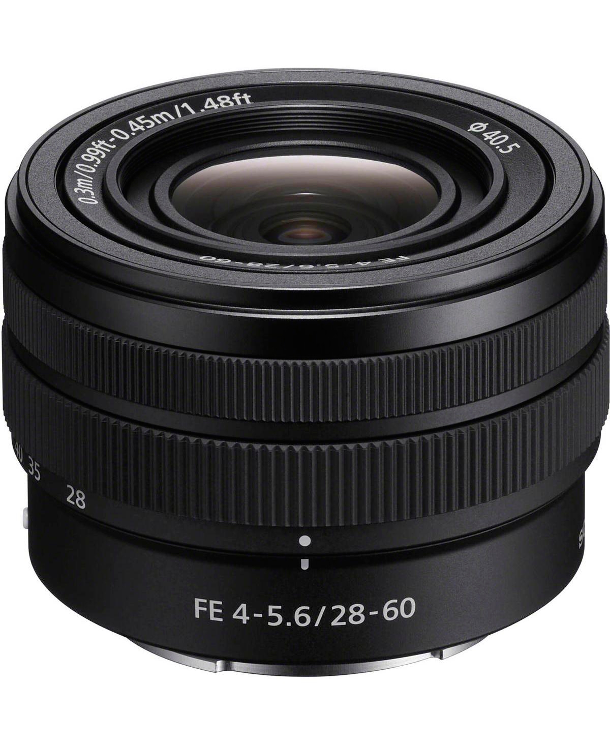 Sony Fe 28-60mm f/4-5.6 Lens, Bundle with 40.5mm Filter Kit, Lens Case, Cleaning Kit, Lens Cap Tether