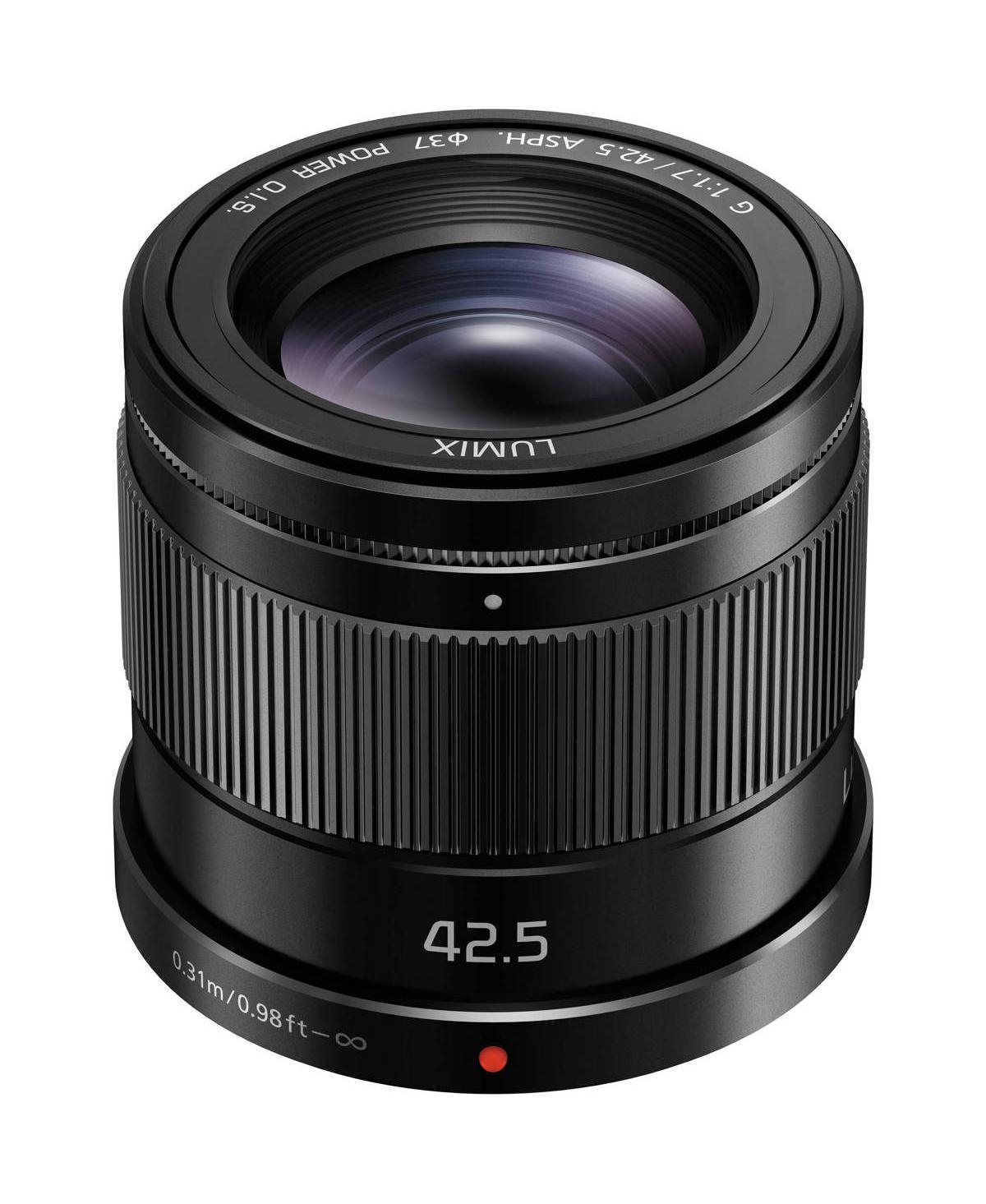 Panasonic Lumix G 42.5mm f/1.7 Aspherical Lens for Micro Four Thirds, Bundle with 37mm Uv Filter, Flex Lens Shade, Lens Wrap, Cleaning Kit, Lens Cap T