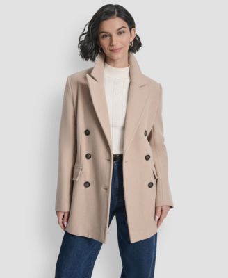 Women's Short Double-Breasted Belted Coat