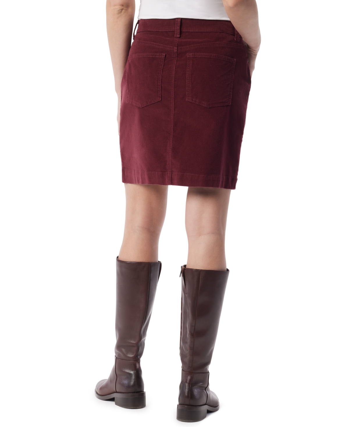 Gloria Vanderbilt Women's Cord Mini Skirt In Brown