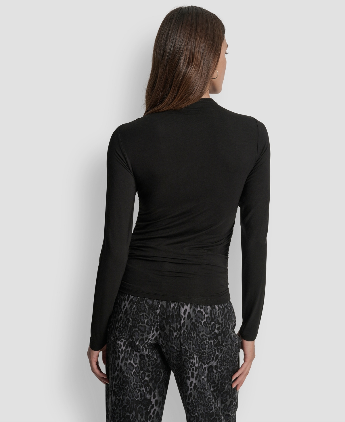 Dkny Jeans Women's Embellished Pull-on Top In Black