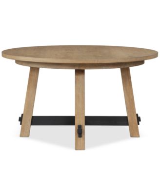 Macai 54" Wood Round Dining Table