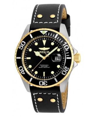 Men's 22074 Pro Diver  Quartz 3 Hand Black Dial Watch