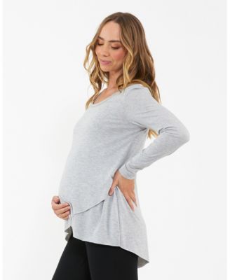 Maternity Raw Edge Nursing Top