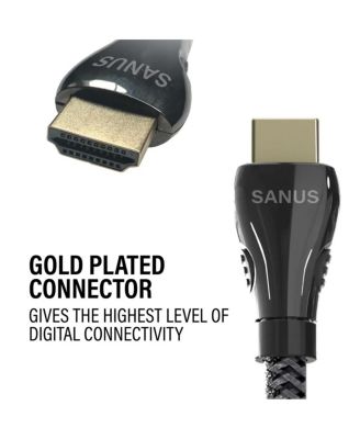 RX-A4A AVENTAGE 7.2 Channel AV Receiver with Sanus Ultra High Speed 8K 6.56 ft. HDMI 2.1 Cable