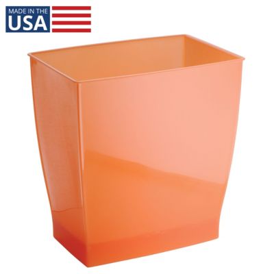 Rectangular Trash Can, 2.5 Gal. / 9.5 Liter, 2-Pack, Tango, Made in USA
