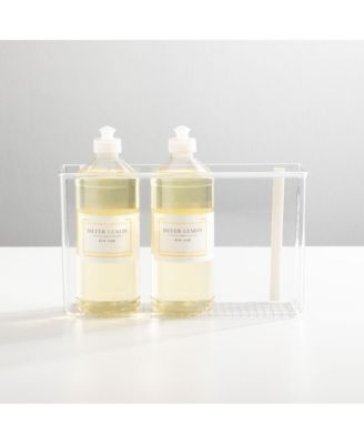 Adhesive Organizer Bin Damage-Free Hanging for Kitchen- Clear