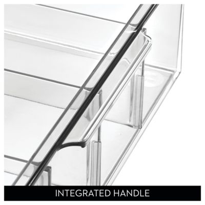 Stackable 4-Section Tea Storage Drawer for Countertop - Clear