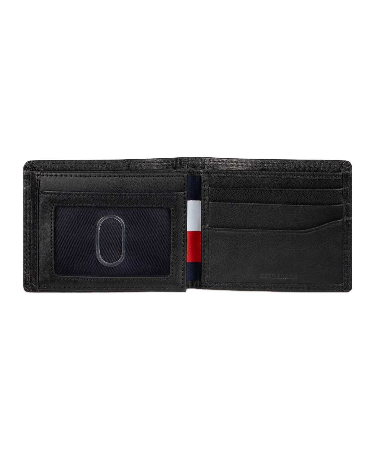 Tommy Hilfiger Men's Bifold Rfid Traveler Wallet In Black