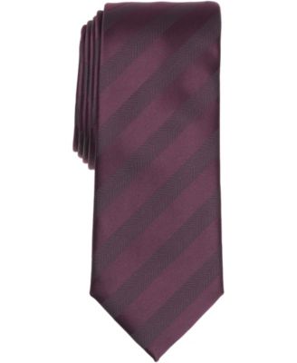 Men's Meridian Striped Slim Tie, Macy's Exclusive