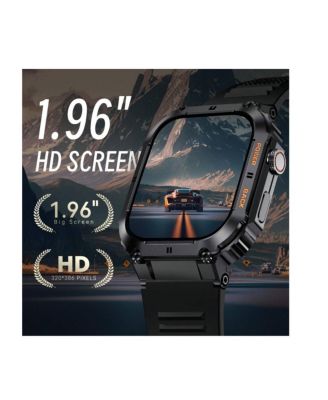 VASIP Smart Watches(Answer/Dial Calls) For Men With 1.96" HD Screen Remote Camera Control Music Playback Control Outdoor Sports Fitness Tracker For IOS And Android Phones