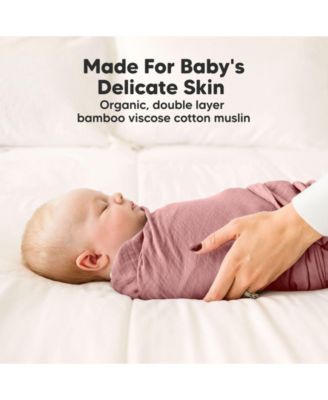 4pk Muslin Swaddle Blankets for Baby Boys, Girls - Baby Blankets, Swaddles for Newborns