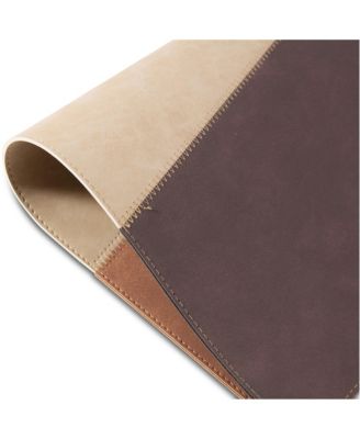 Milano Reversible Premium Faux Leather 12" x 18" Rectangular Placemats Set of 4
