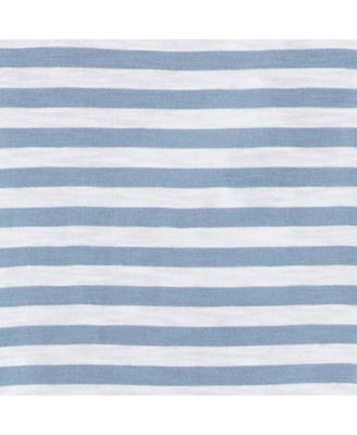 Maternity Ripe Lionel Long Sleeve Nursing Tee in Petrol and White - Comfortable and Stylish for New Moms