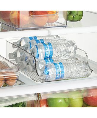 Clear Set of 3 Water Bottle Organizer and Soda Can Dispenser