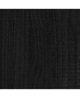 Garden Planter Black Solid pinewood 23.6 x 12.2 x 12.2 in Durable