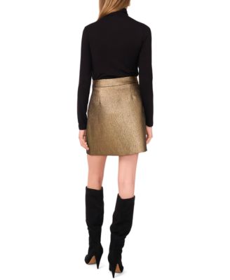 Women's Zipper Mini Skirt
