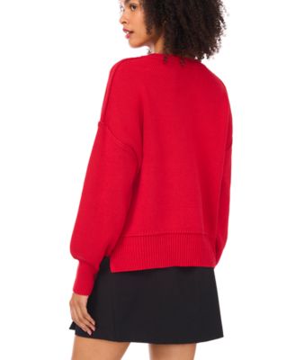 Women's Long Sleeve Drop Shoulder Sweater