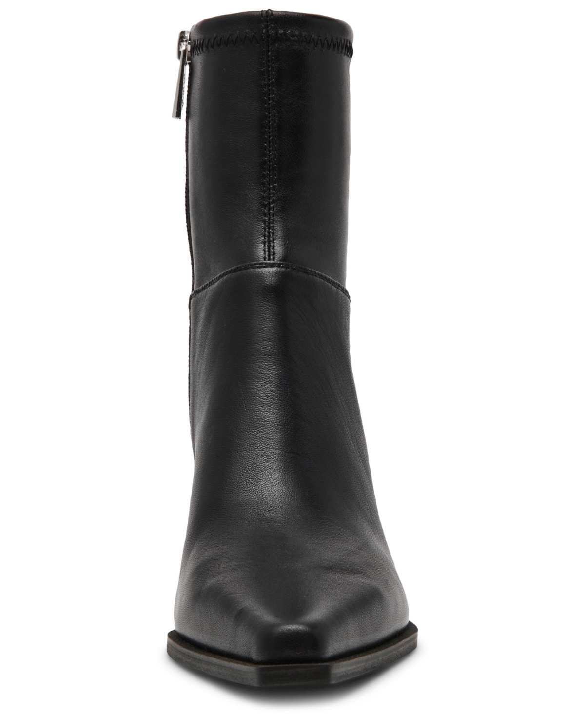Steve Madden Stasia Kitten-heel Sock Booties In Black