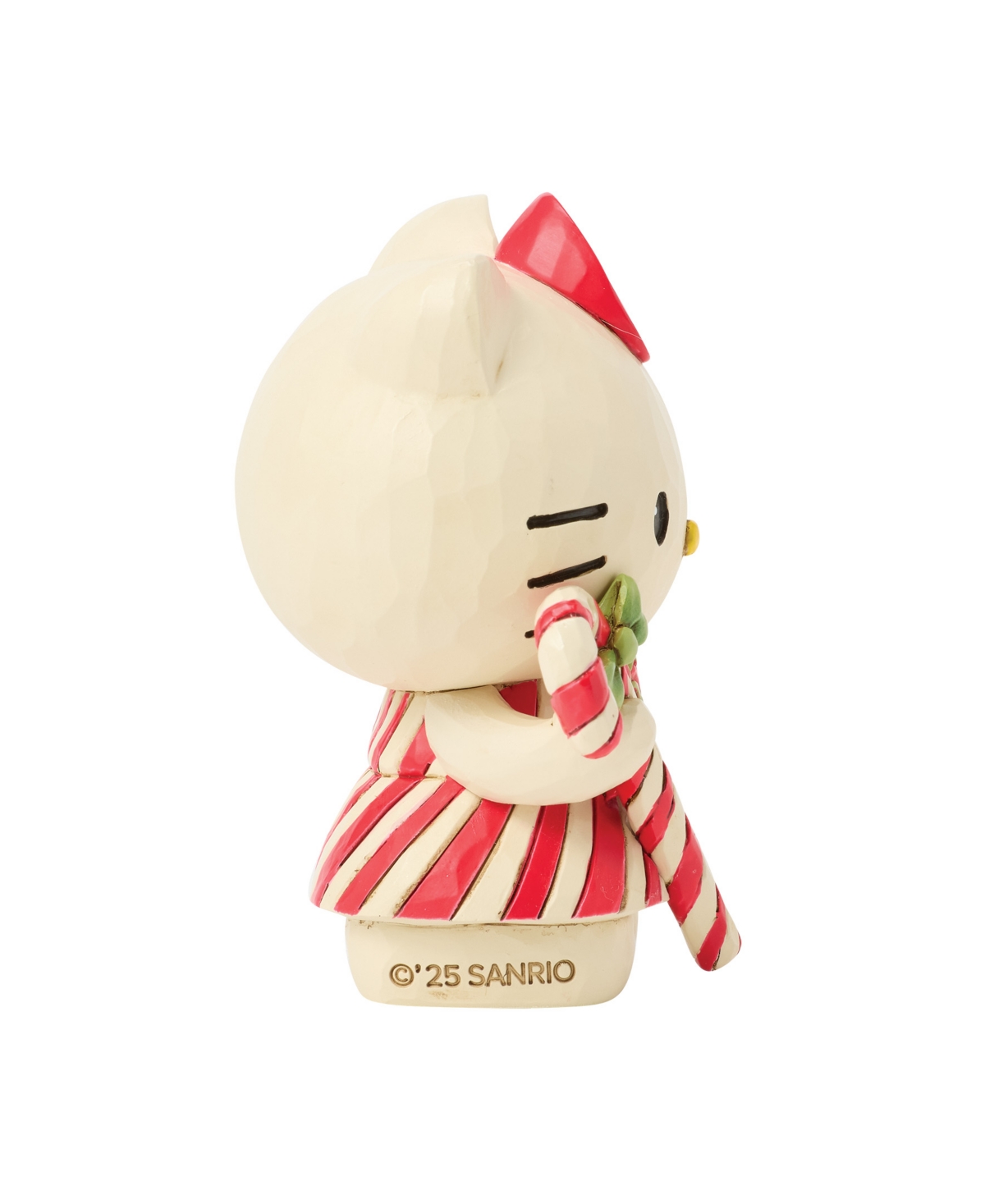 Jim Shore Hello Kitty Candy Cane Mini Figurine
