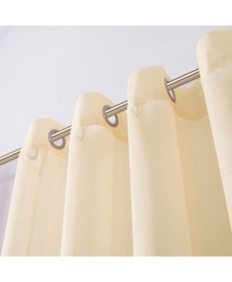 Malibu Linen Look Sheer Grommet Window Panel, 110" x 84"