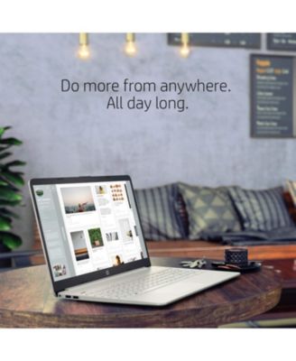 Essential Daily Traditional Laptop, 14" HD Display, Intel Celeron N4120 Processor, 16GB 128GB eMMC1 Year Microsoft Office 365, Fast Charge, Win 11 S Silver