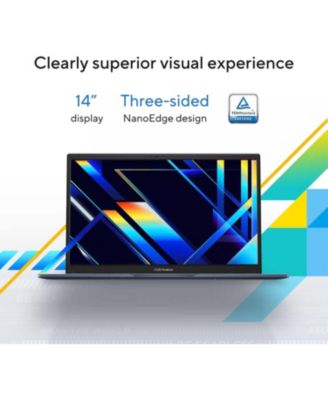 Vivobook Laptop 2025 Ultra Portable Business Computer, 14" FHD Display, 16GB RAM, 1TB Storage (512GB SSD + 500GB Ext), 6-Core Intel i3-1315U, MarxsolAccessory, Win 11 Pro, Lifetime Office 2024