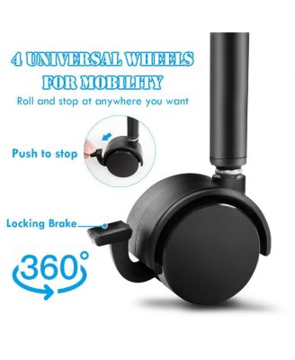 5 Tier Storage Rack Trolley Cart Home Kitchen Organizer Utility Baskets