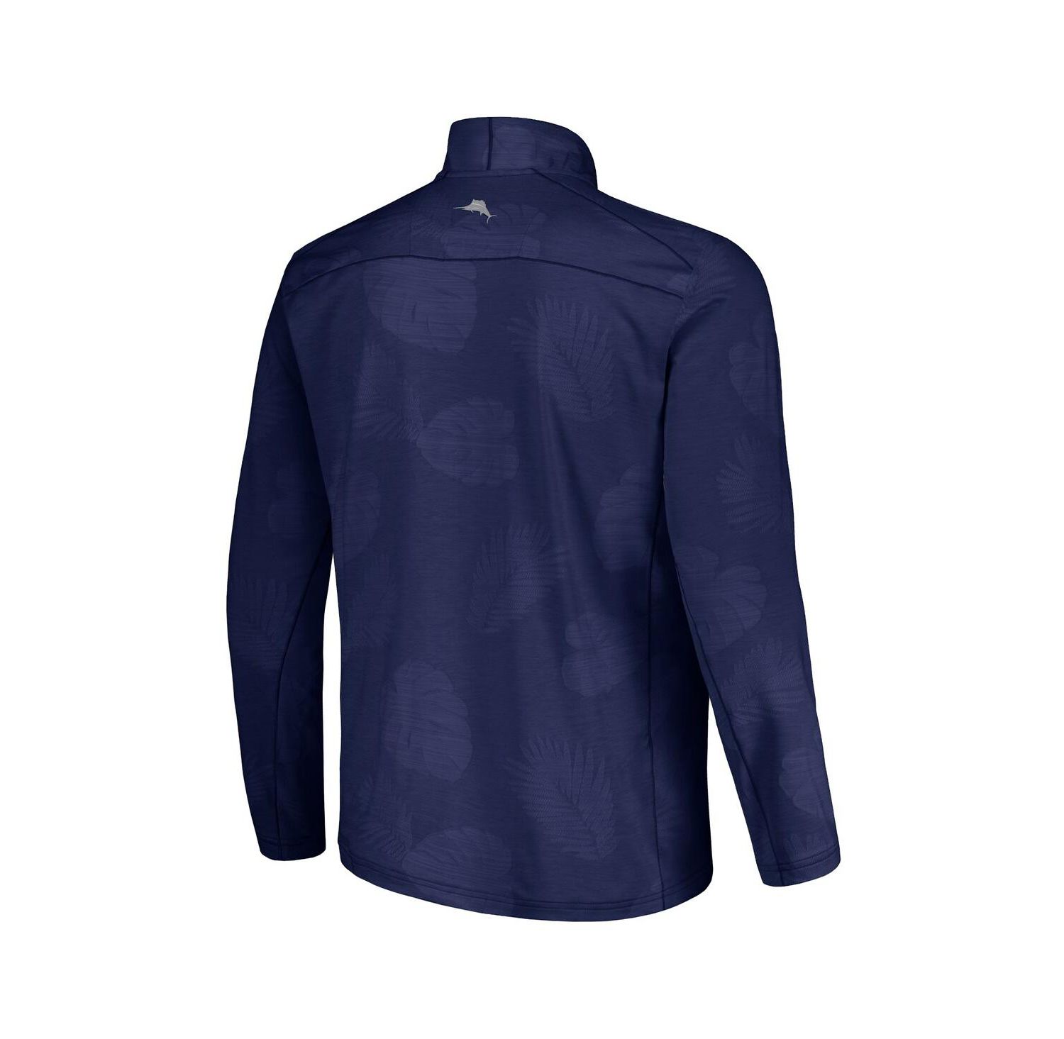 Men's Navy Michigan Wolverines Delray Frond IslandZone Half-Zip Jacket