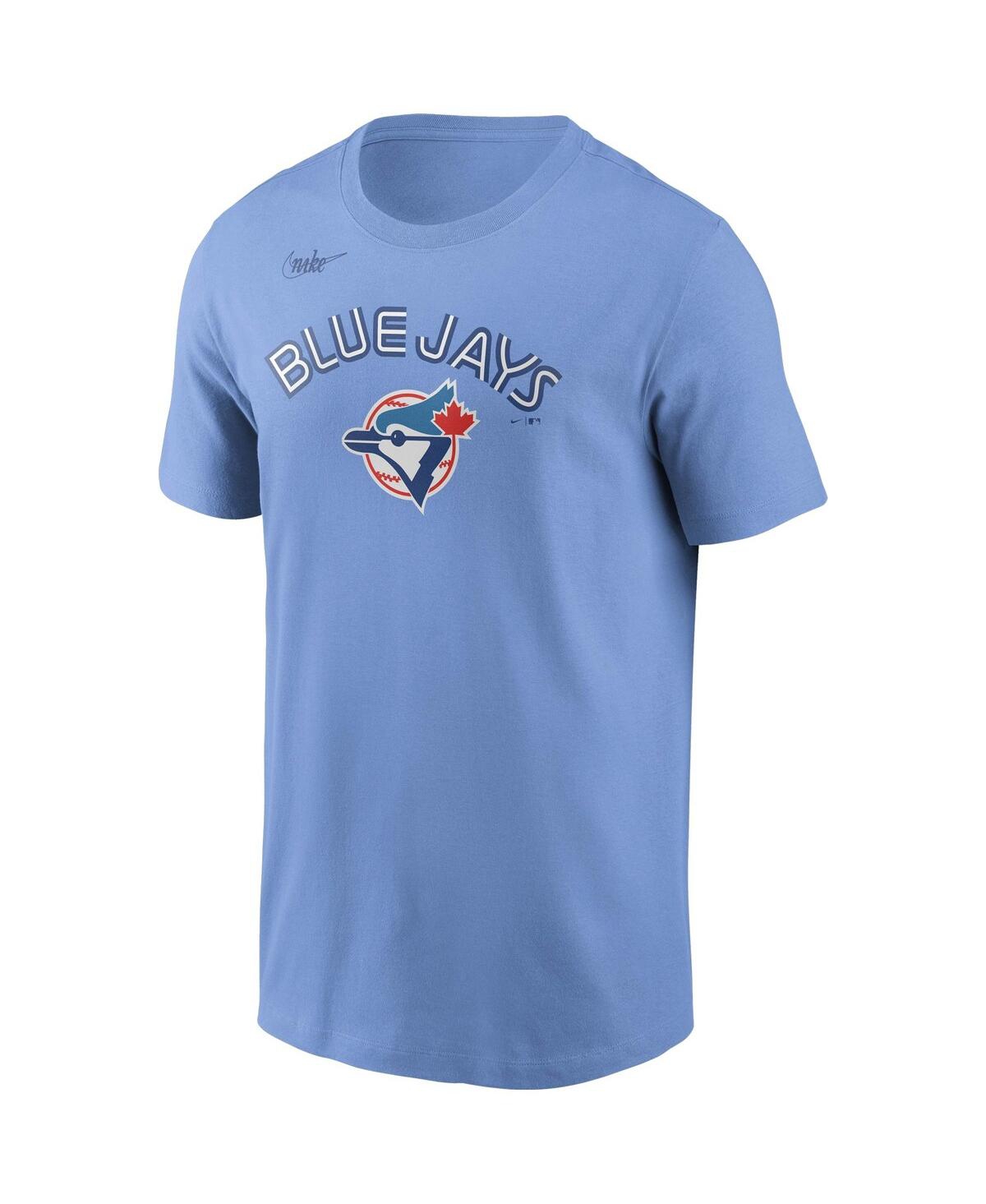 Nike Men's Roberto Alomar Powder Blue Toronto Blue Jays Cooperstown Collection Name Number T-shirt In Blue