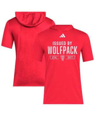adidas - Men's Red NC State Wolfpack 2025 AREOREADY Sideline Training Hooded T-Shirt