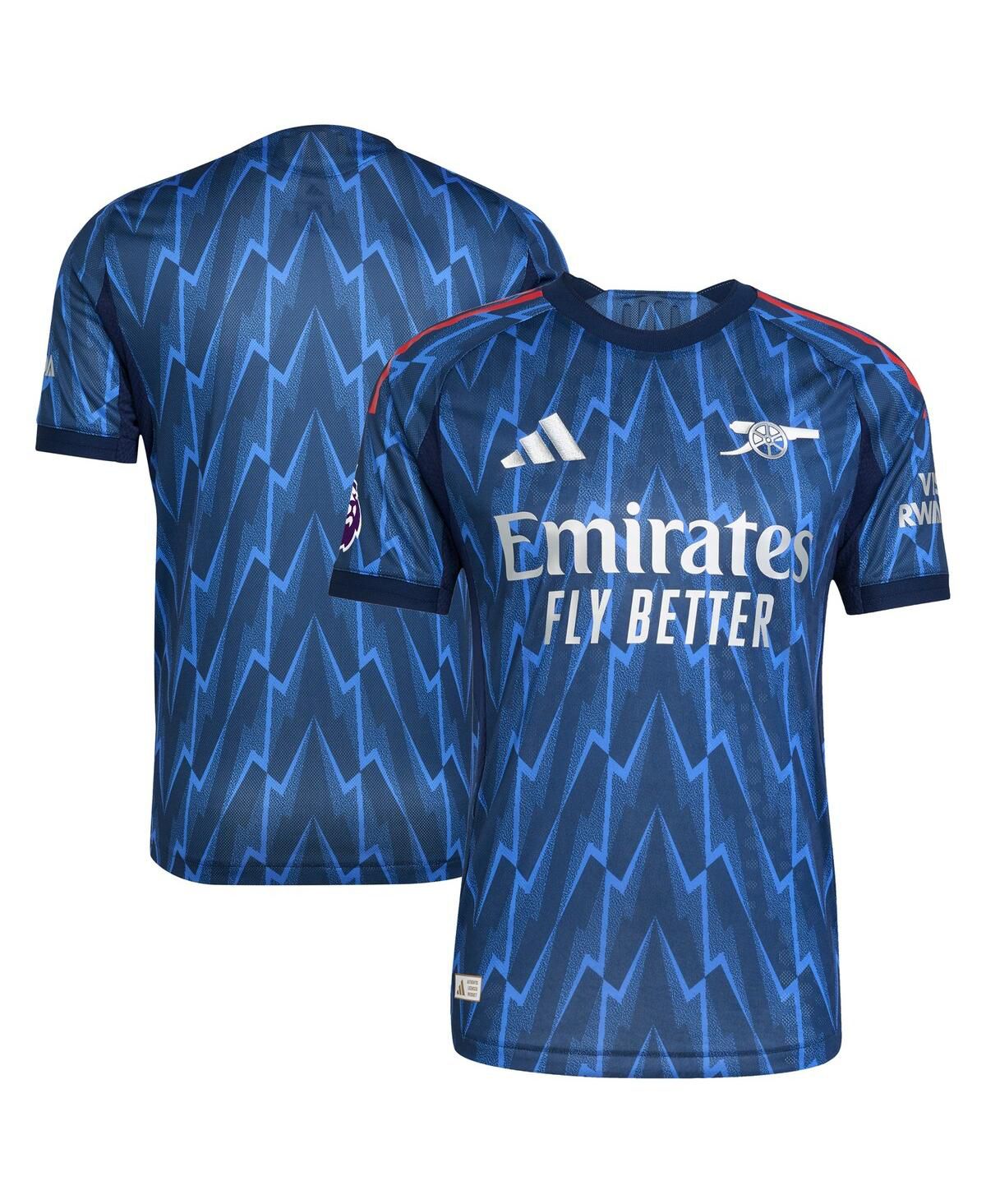 Мужская синяя выездная футболка Arsenal сезона 2025/26 с фирменной нашивкой