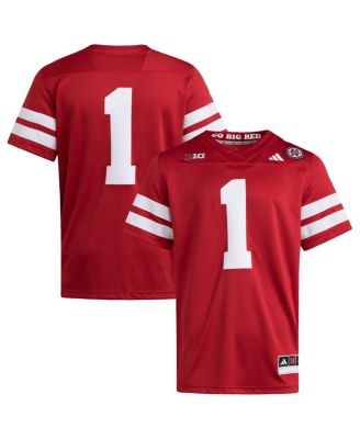 adidas - Men's 1 Scarlet Nebraska Huskers Premier Jersey
