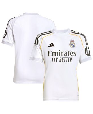 Big Boys and Girls White Real Madrid 2025/26 Home Replica Jersey
