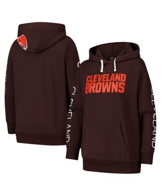 G-III 4Her by Carl Banks - Women's Brown Cleveland Browns Extra Inning Pullover Hoodie