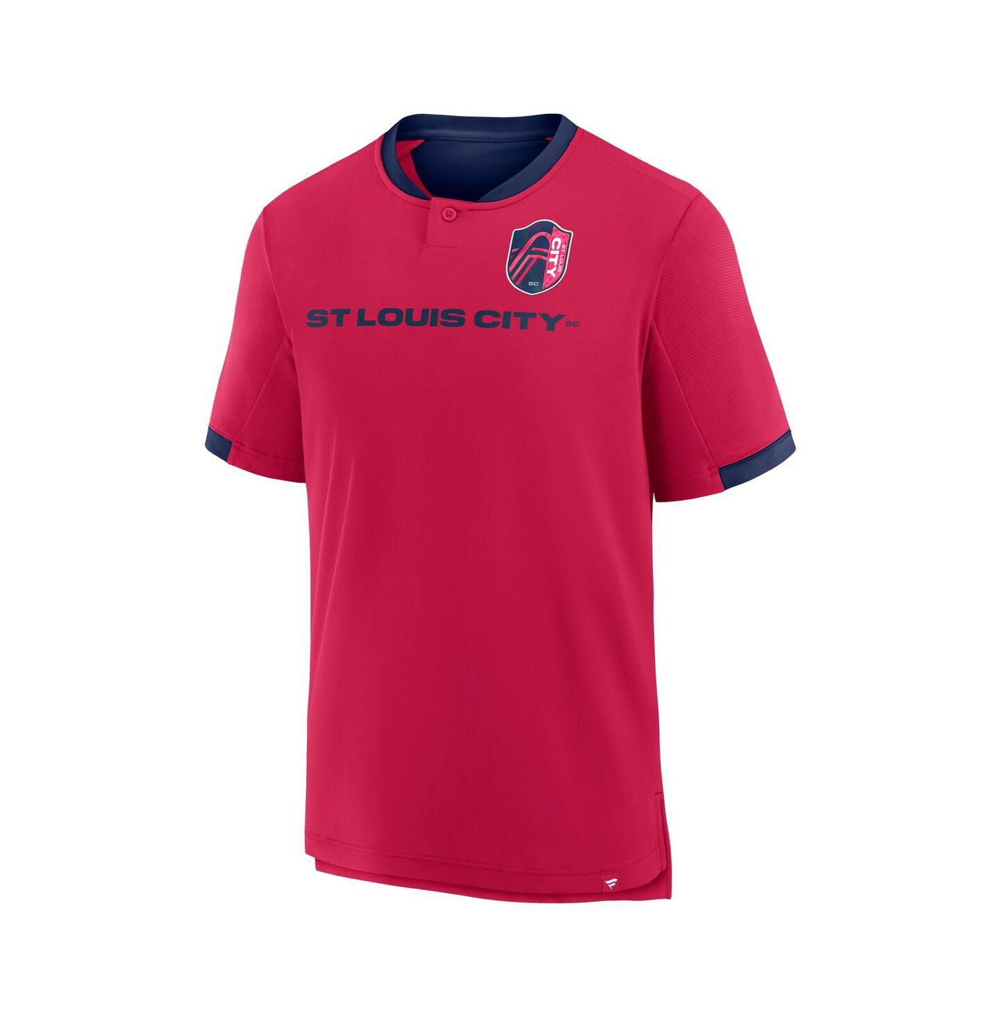 Мужская футболка Fanatics Red St. Louis City SC Stoppage Time Striker — фото 2