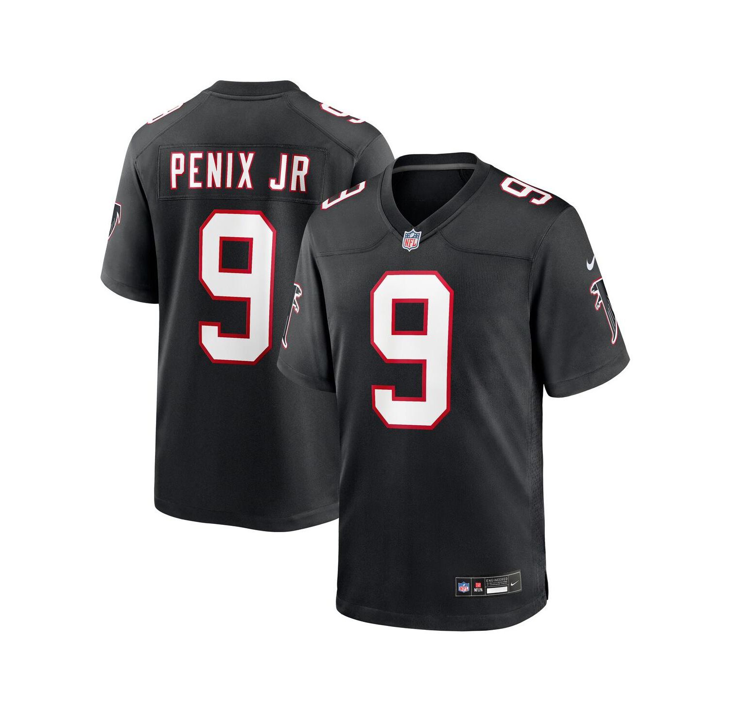 Men's Michael Penix Jr. Black Atlanta Falcons Alternate Game Jersey