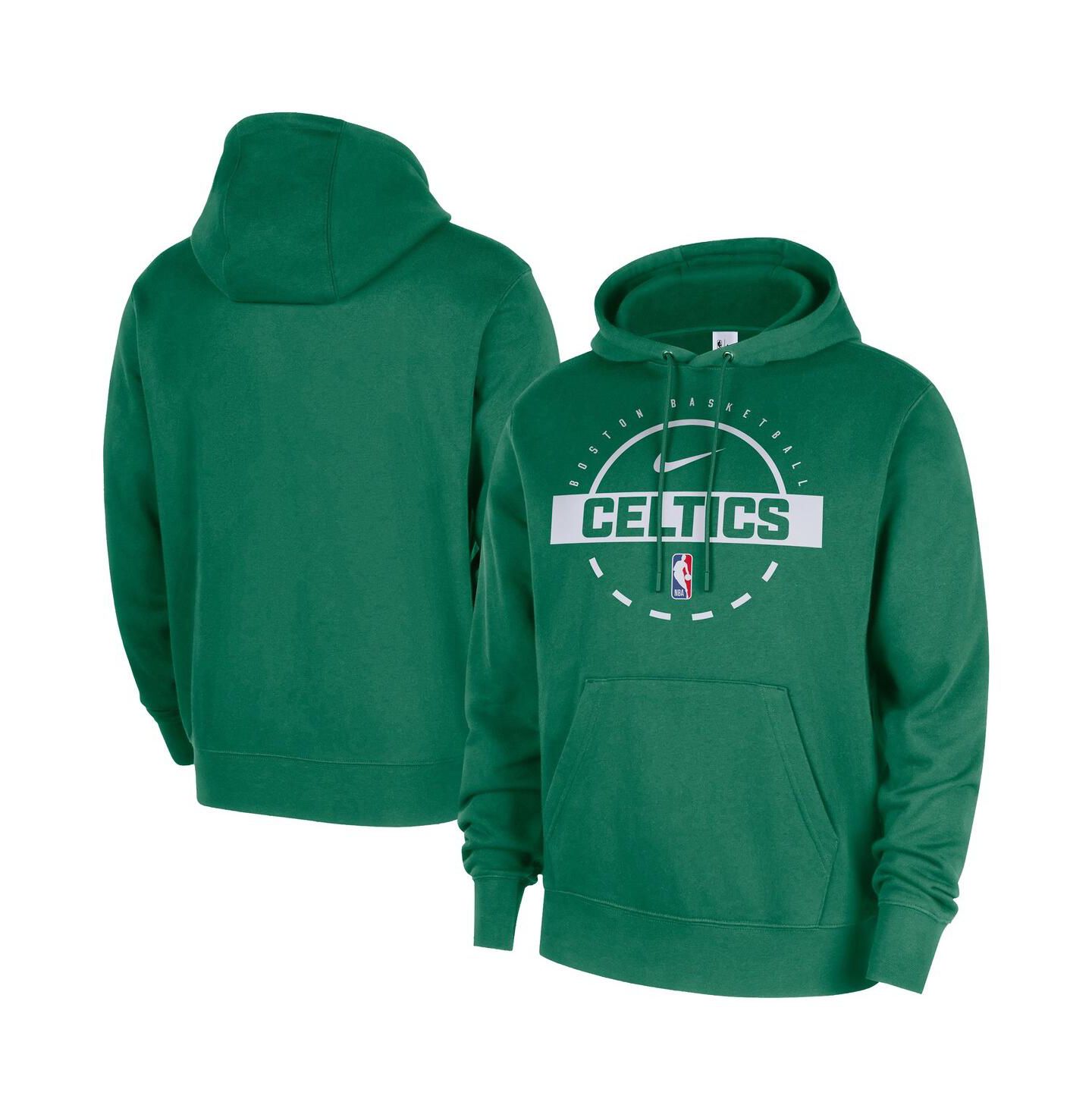 Мужское худи Nike Kelly Green Boston Celtics 2025/26 Authentic Practice Club Pullover — фото 1