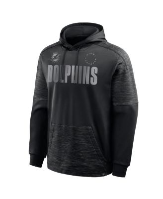 Men's Black Miami Dolphins Chip Shot Pullover Hoodie