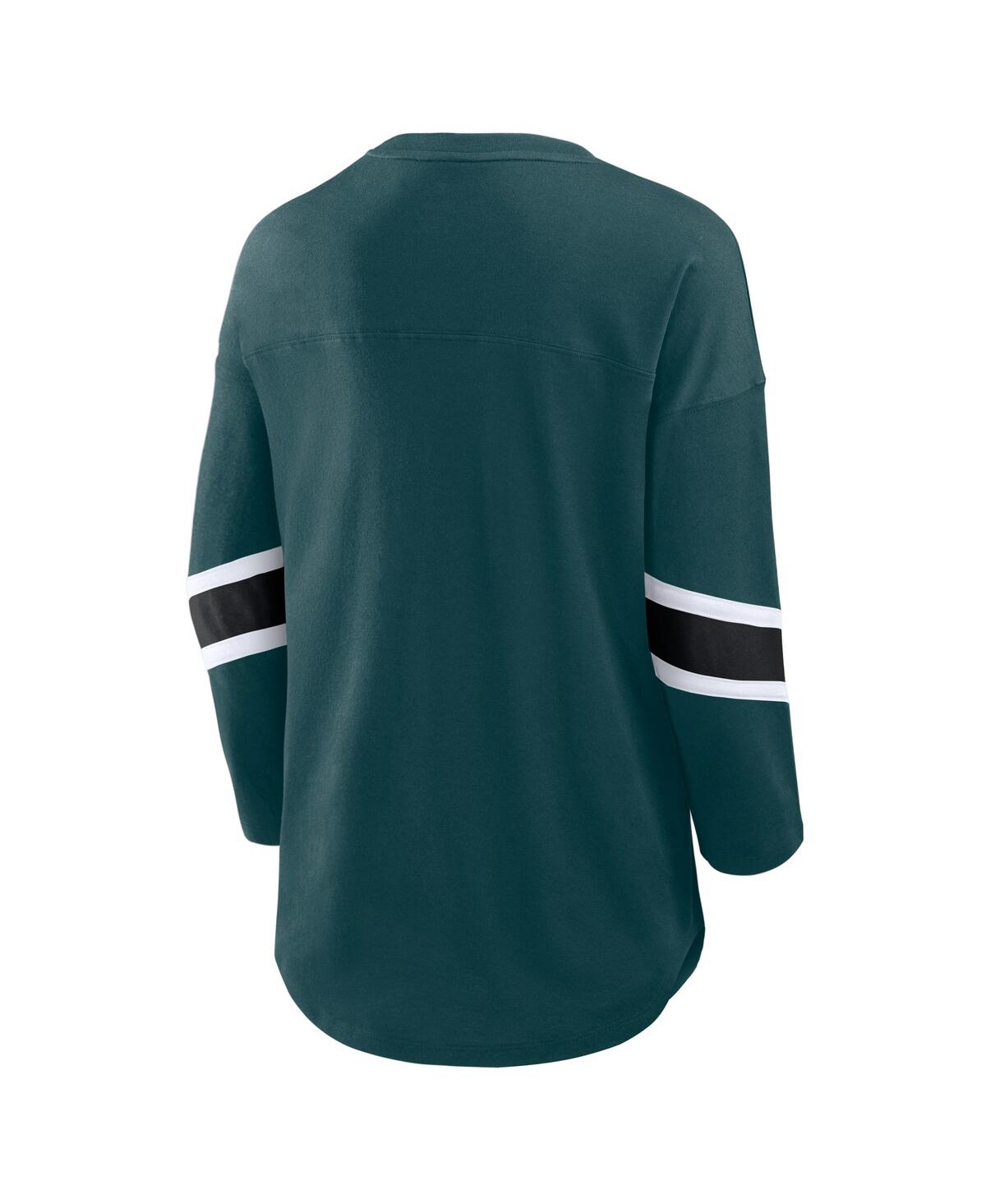 Fanatics Women's Green Philadelphia Eagles Redzone 3/4-sleeve T-shirt In Green