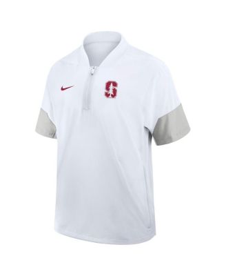 Men's White Stanford Cardinal 2025 Sideline Coaches Lightweight Short Sleeve Jacket