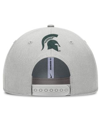 Men's Gray Michigan State Spartans 2025 Sideline Dust Pinched Rise Adjustable Hat