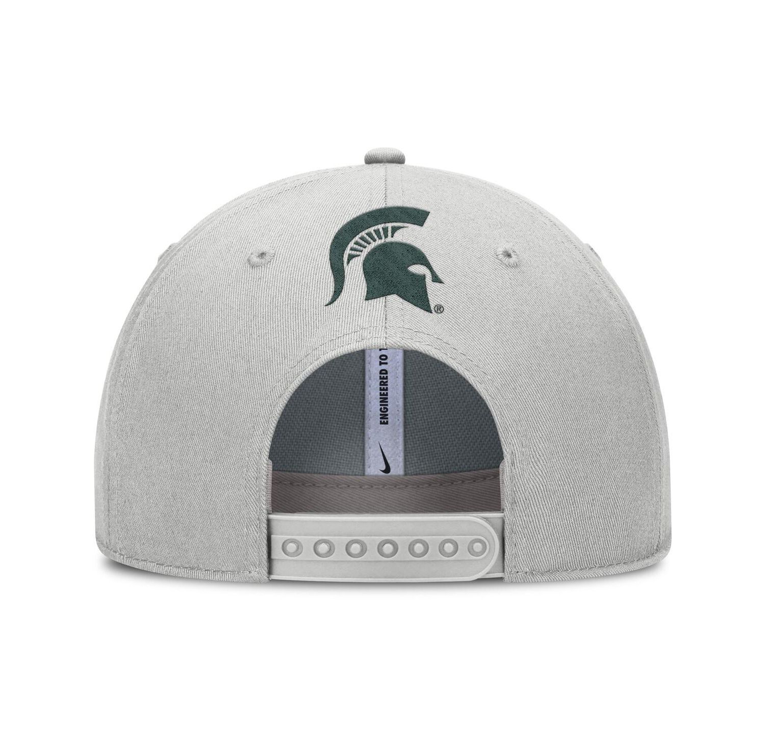 Men's Gray Michigan State Spartans 2025 Sideline Dust Pinched Rise Adjustable Hat